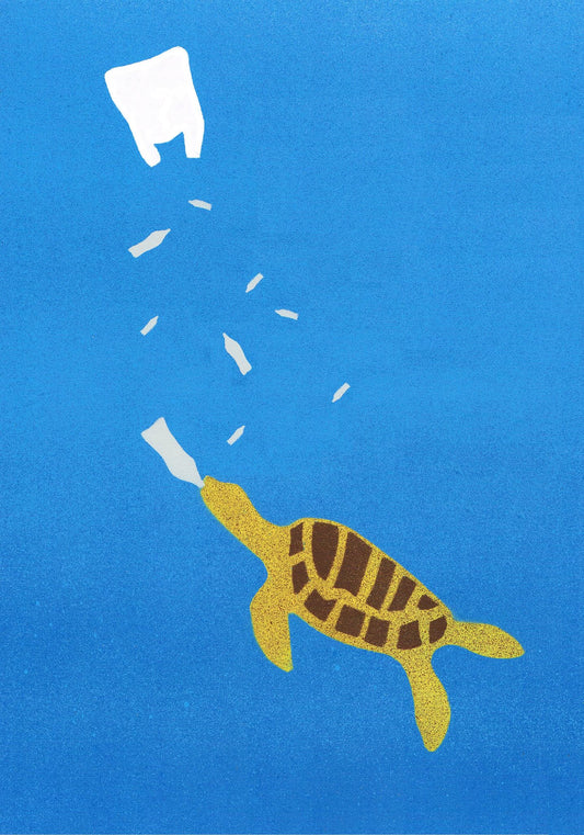 Turtle in the Plastic Tide - T-Shirt